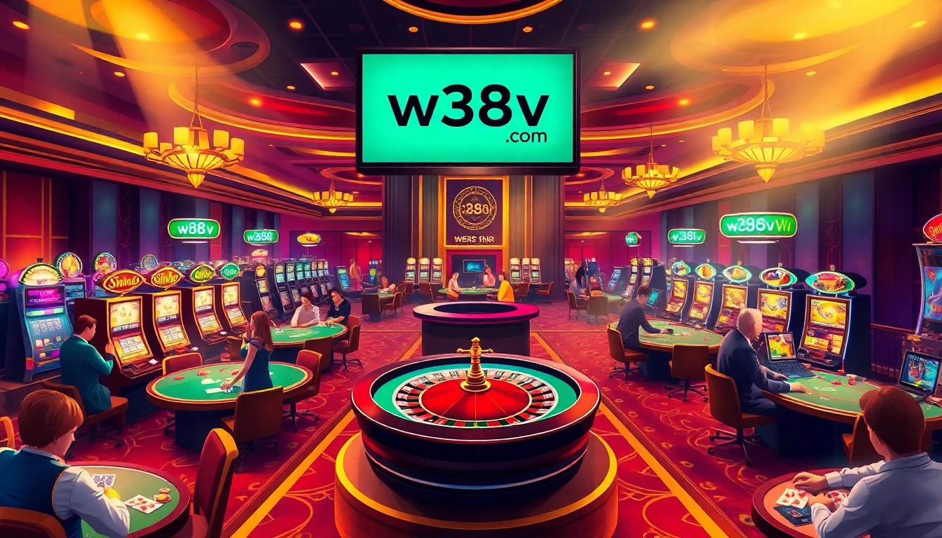 Experience the excitement of live casino gaming at w388v.com, featuring vibrant tables and thrilling action.